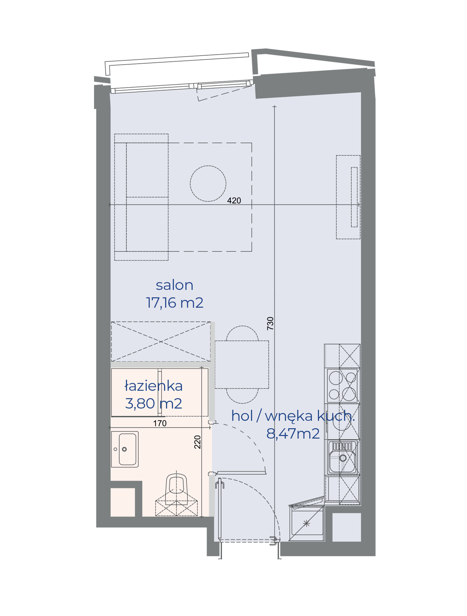 Mieszkanie nr 307 w Browarach Warszawskich