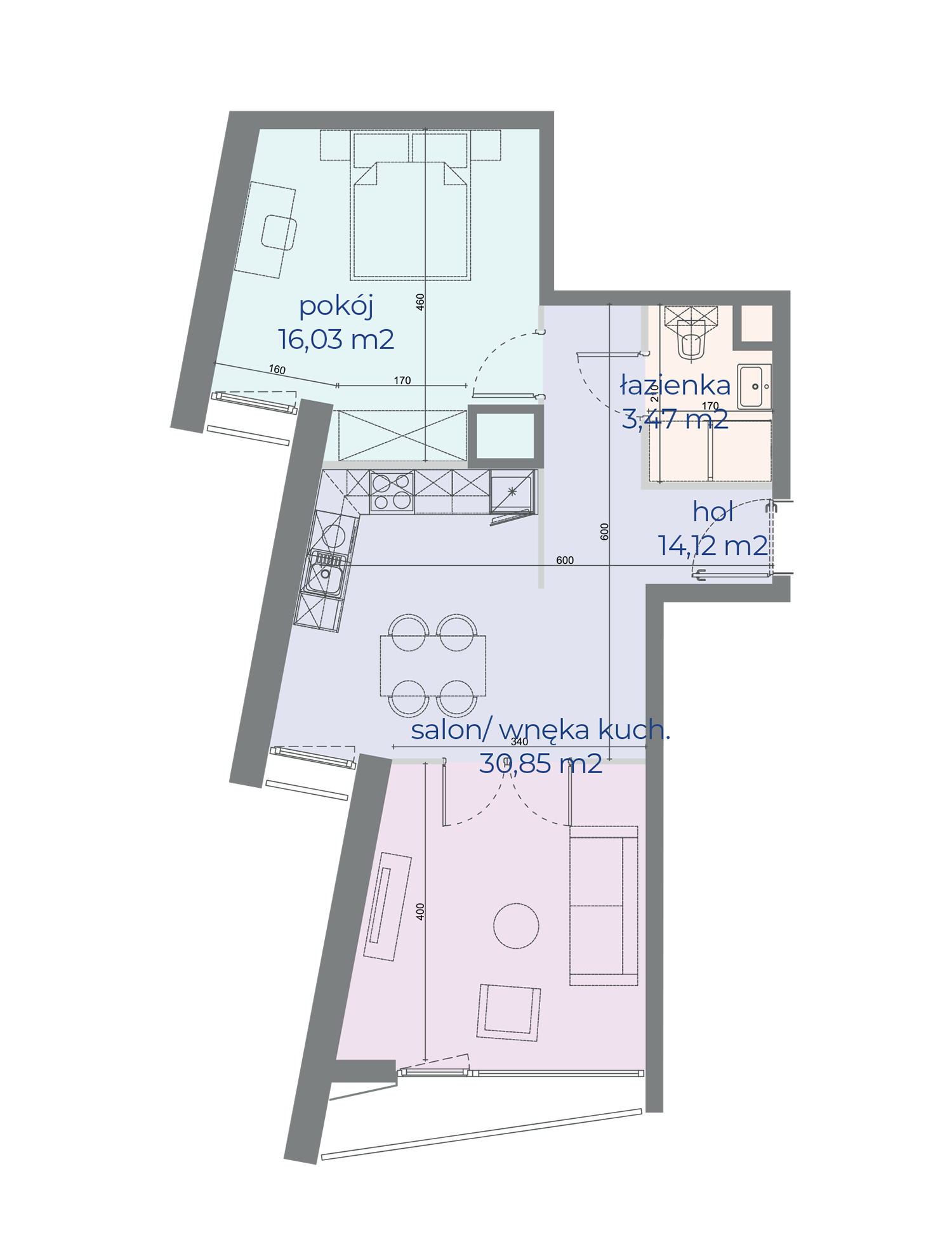 Mieszkanie nr 371 w Browarach Warszawskich