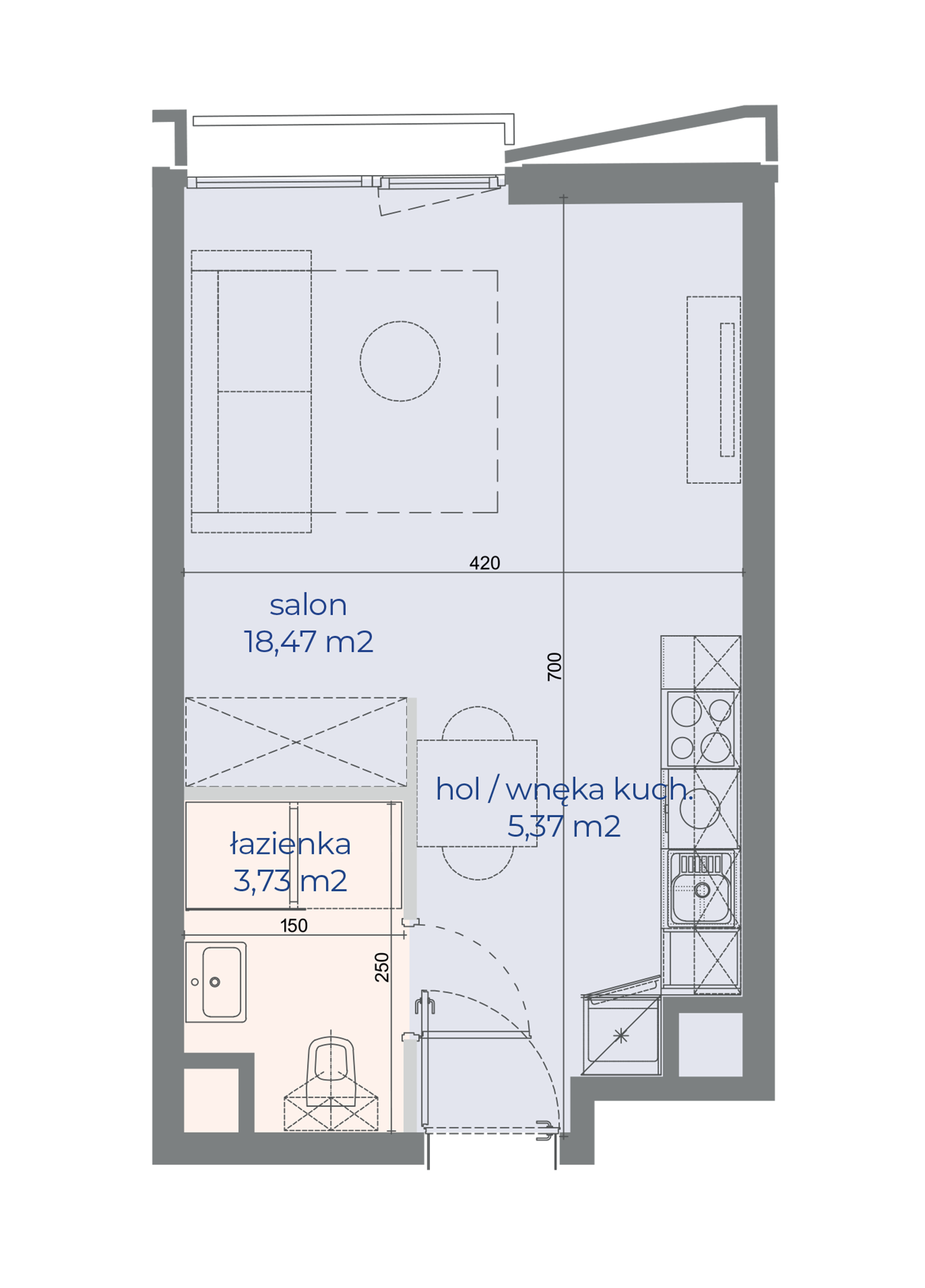 Mieszkanie nr 381 w Browarach Warszawskich