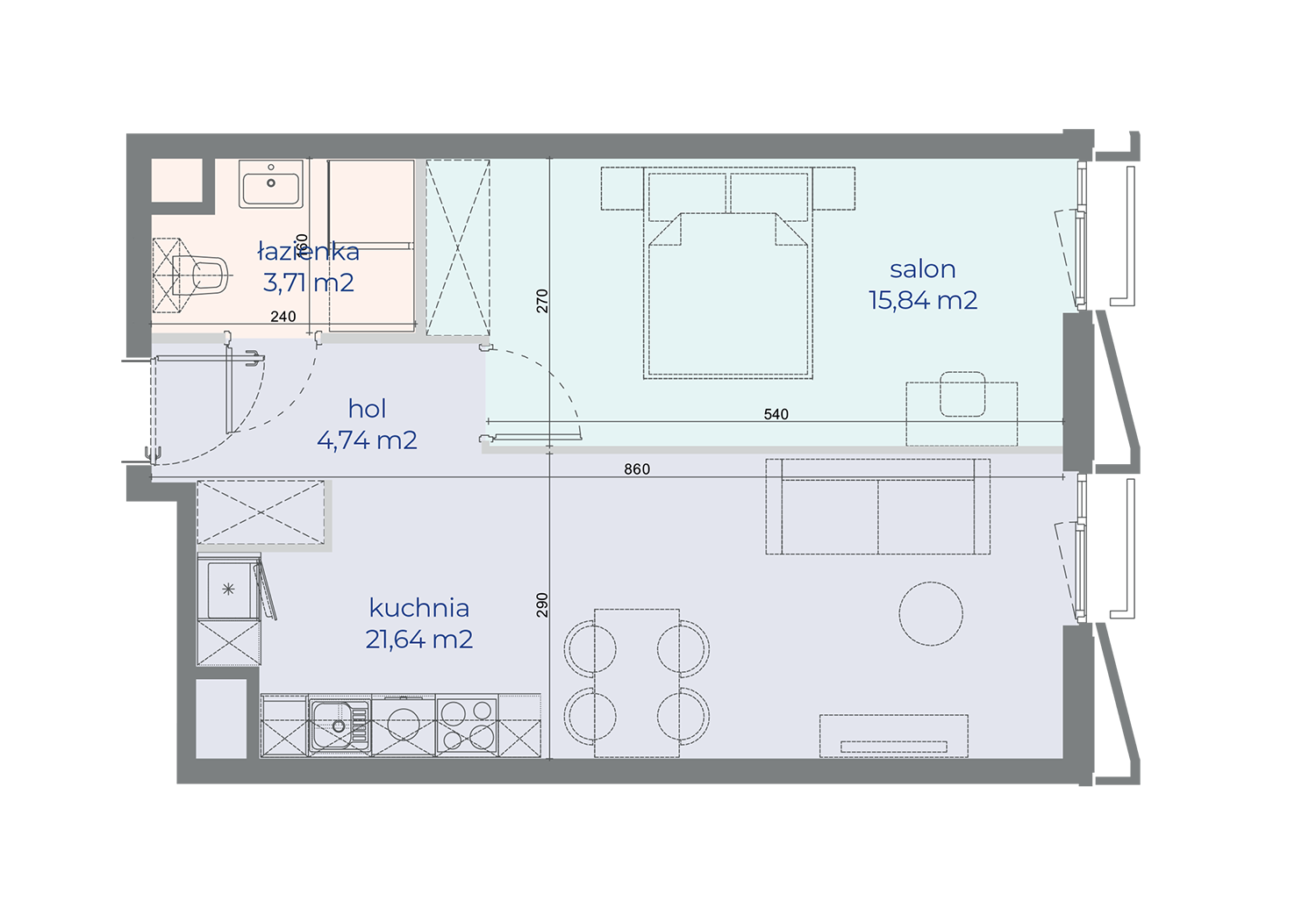 Mieszkanie nr 41 w Browarach Warszawskich