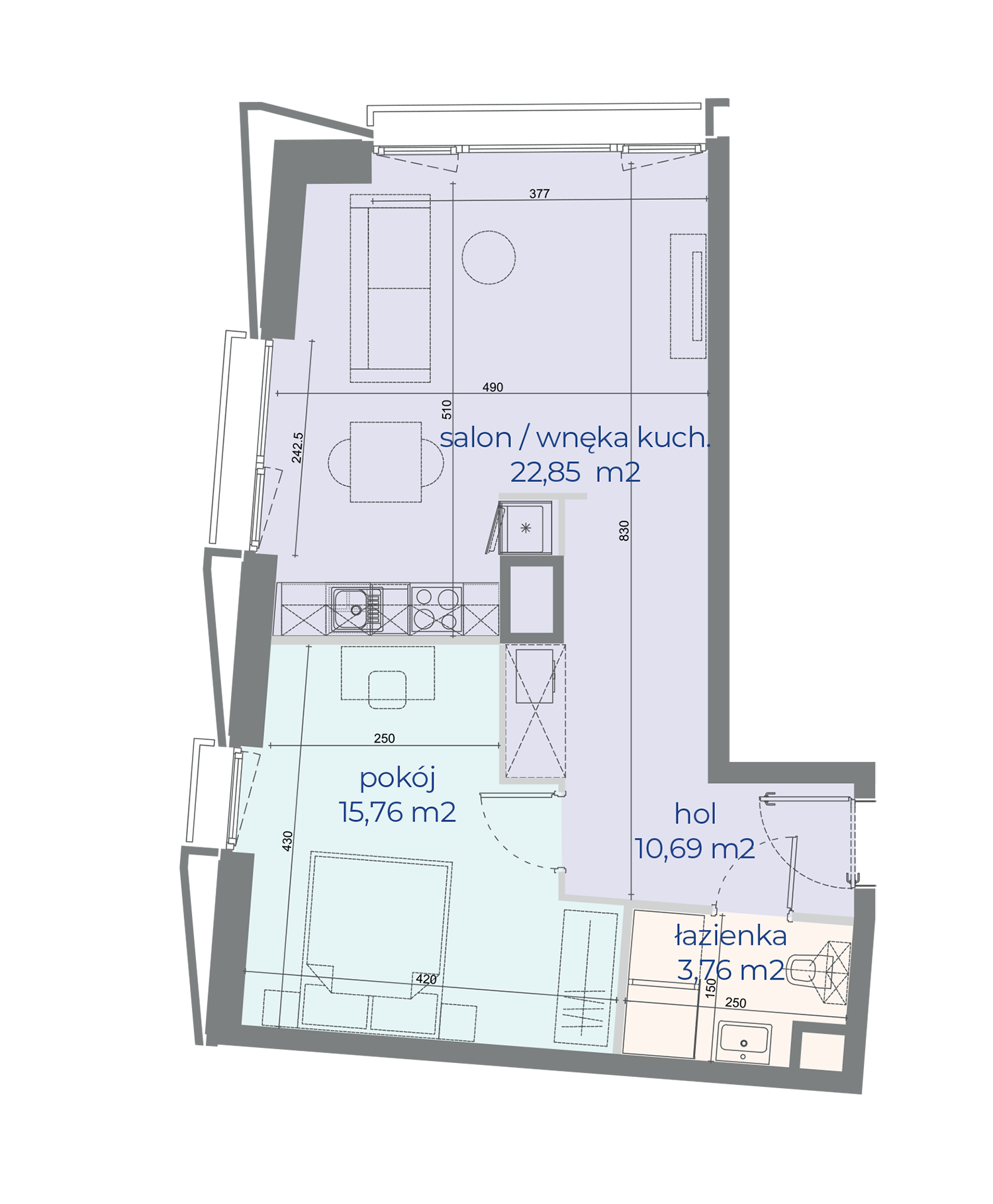 Mieszkanie nr 435 w Browarach Warszawskich