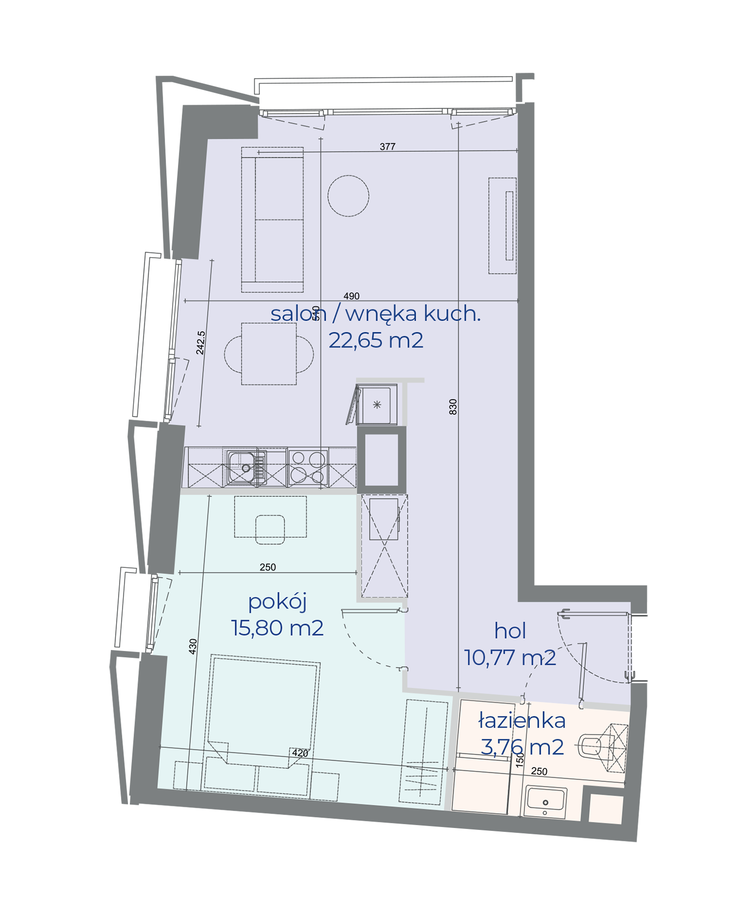 Mieszkanie nr 443 w Browarach Warszawskich