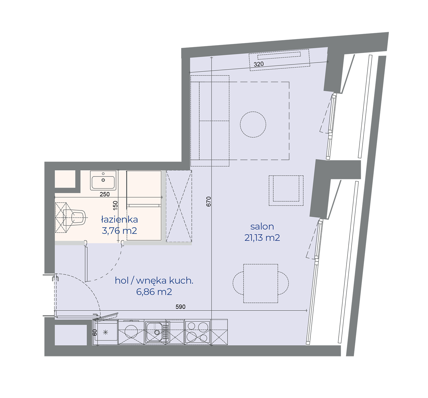 Mieszkanie nr 448 w Browarach Warszawskich
