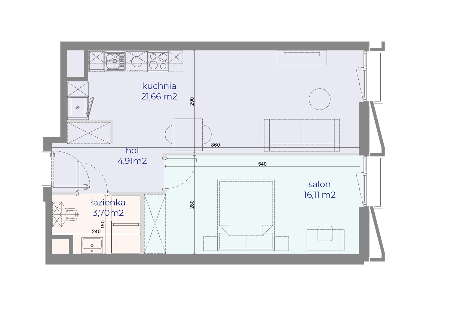 Mieszkanie nr 47 w Browarach Warszawskich