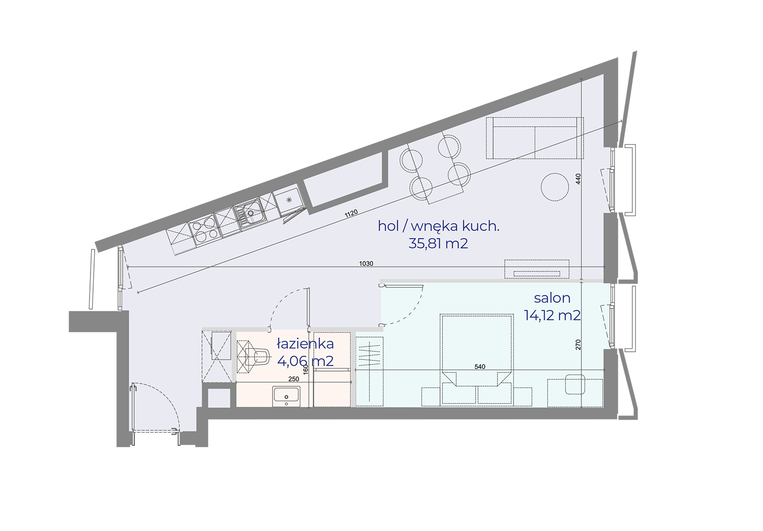 Mieszkanie nr 50 w Browarach Warszawskich