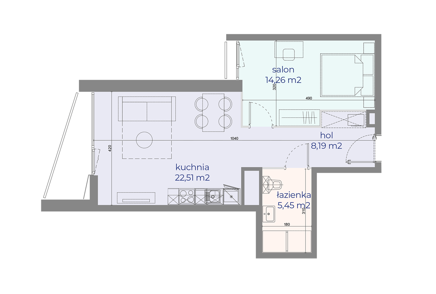 Mieszkanie nr 59 w Browarach Warszawskich
