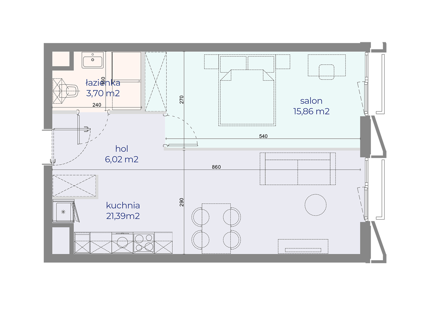 Mieszkanie nr 64 w Browarach Warszawskich