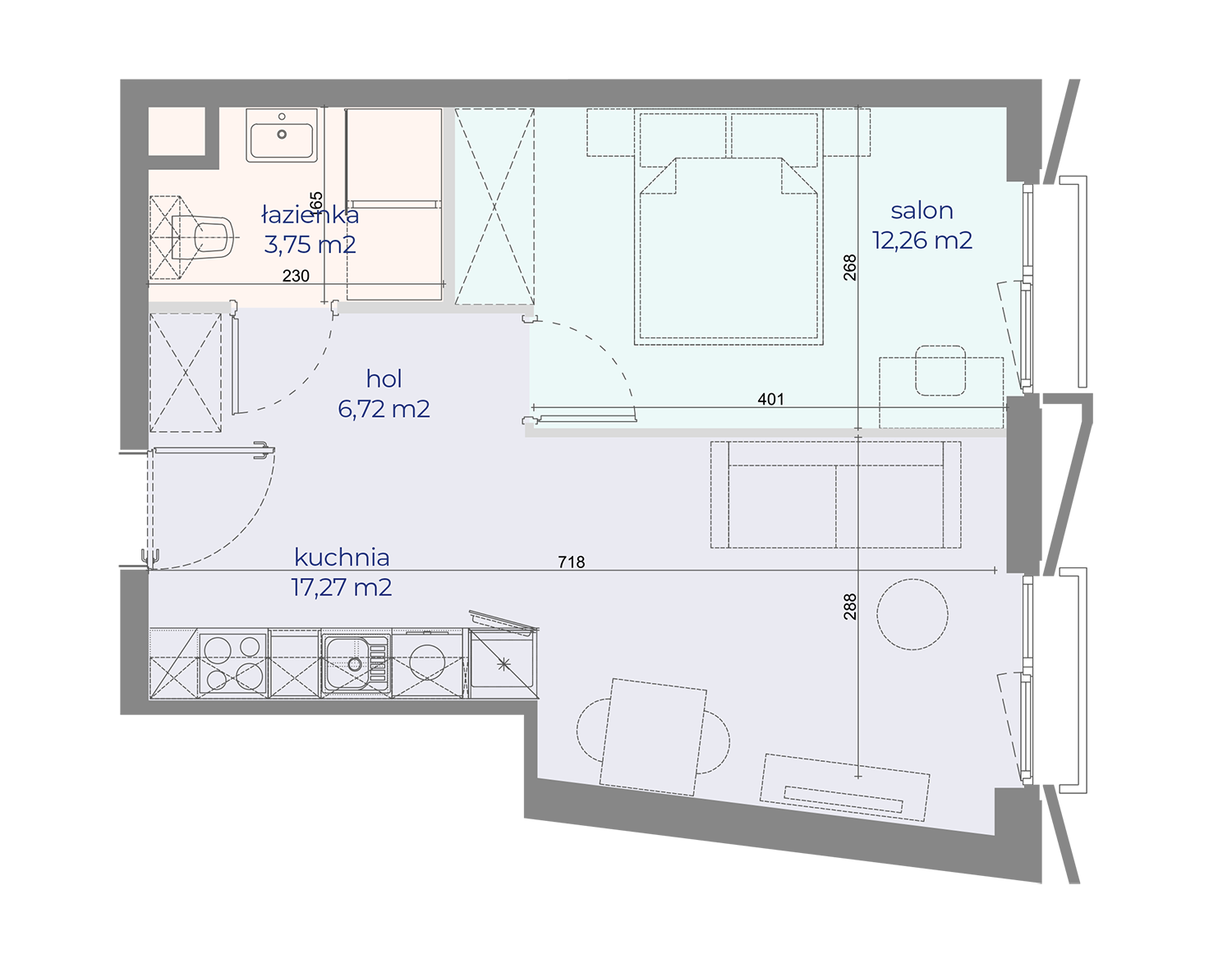 Mieszkanie nr 75 w Browarach Warszawskich