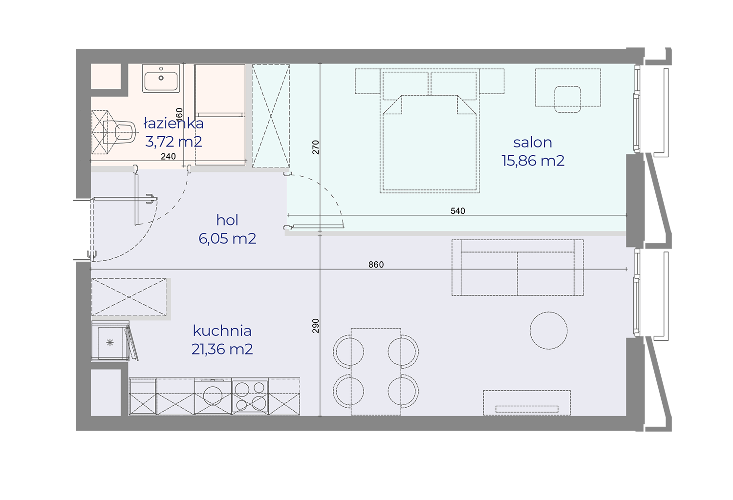 Mieszkanie nr 8 w Browarach Warszawskich